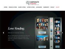 Tablet Screenshot of corporatevending.com